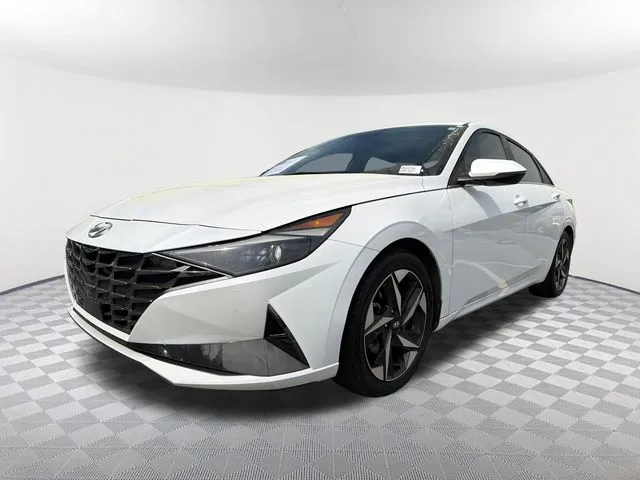 White 2021 Hyundai Elantra Limited for sale in Newnan, GA