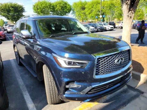 Blue 2019 INFINITI QX80 LUXE for sale in Newnan, GA