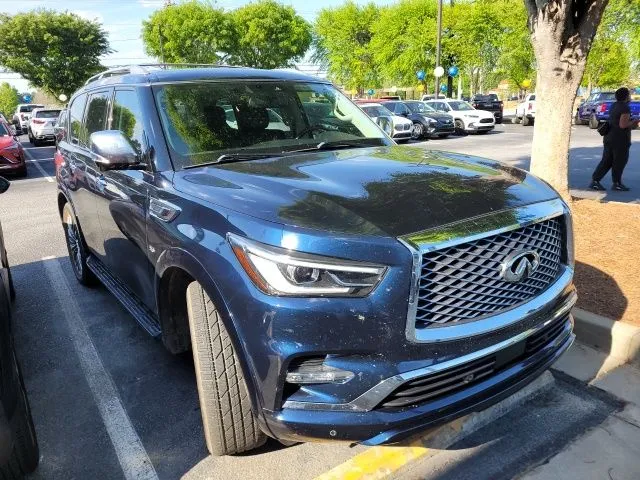 Blue 2019 INFINITI QX80 LUXE for sale in Newnan, GA