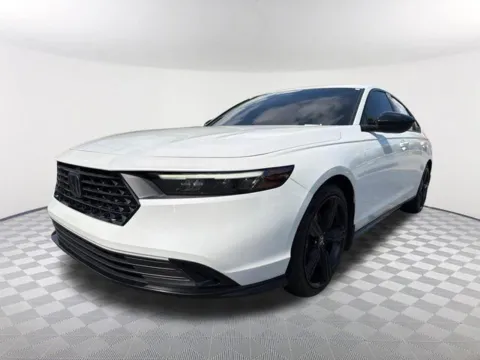 White 2023 Honda Accord Hybrid Sport-L for sale in Newnan, GA