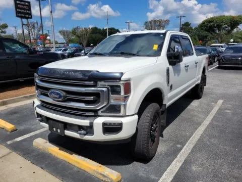 White 2021 Ford F-250SD Platinum for sale in Newnan, GA