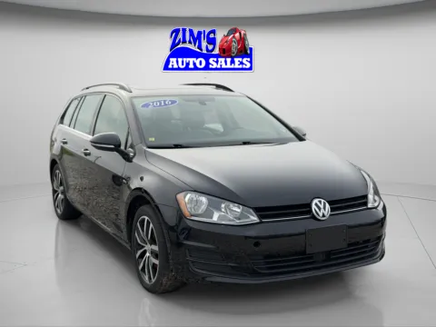 Black 2016 Volkswagen Golf SportWagen TSI for sale in Logansport, IN