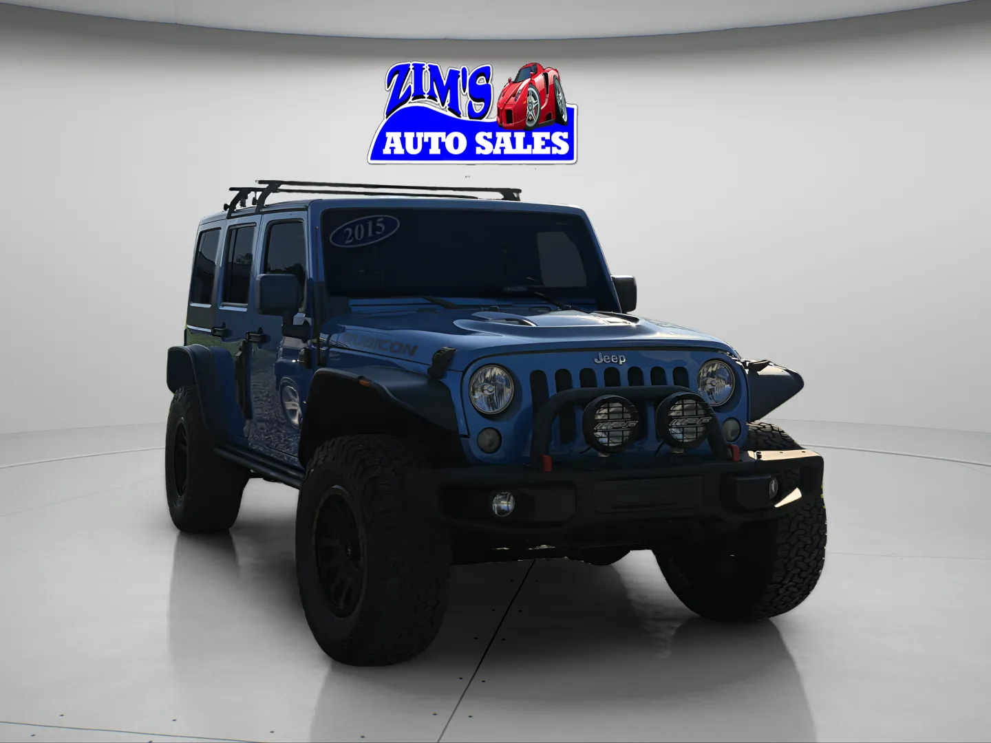 Blue 2015 Jeep Wrangler Unlimited Rubicon for sale in Logansport, IN