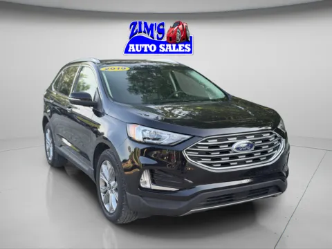 Black 2019 Ford Edge Titanium for sale in Logansport, IN