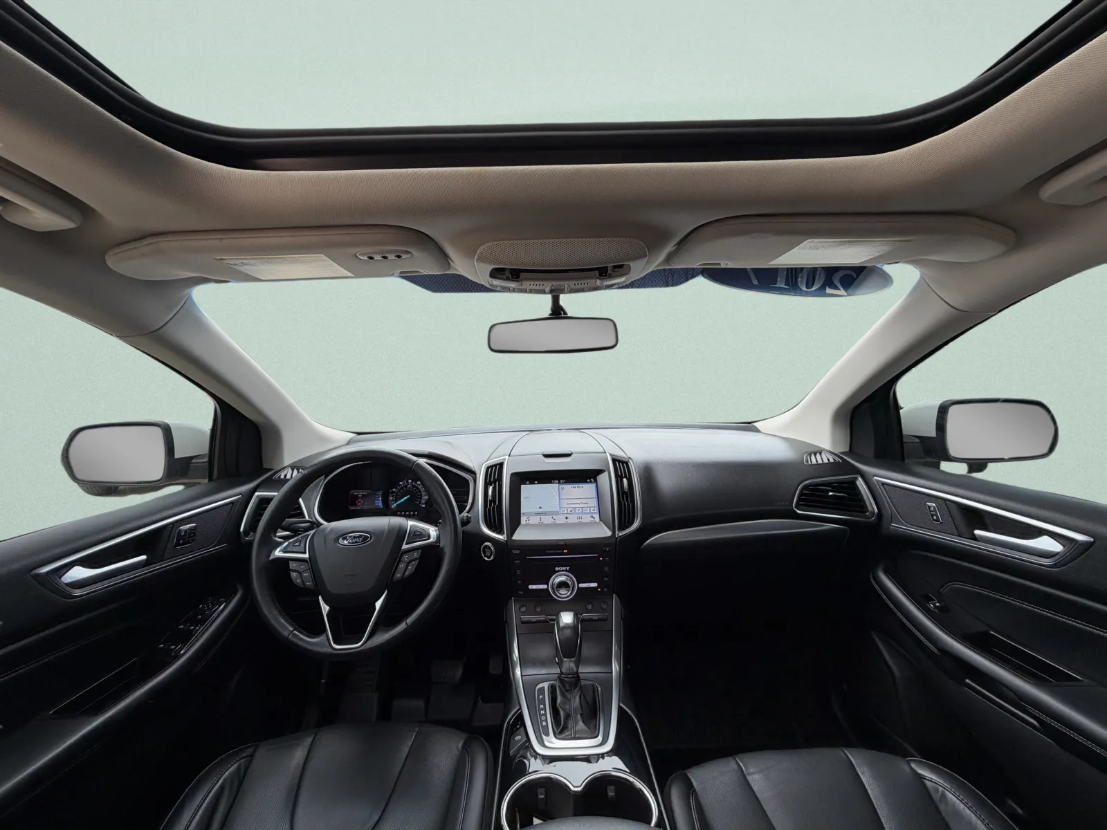 White 2017 Ford Edge Titanium for sale in Logansport, IN