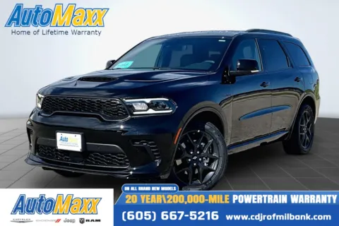 Black 2026 Dodge Durango GT Plus HEMI V8 for sale in Milbank, SD