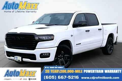 White 2026 Ram 1500 Laramie for sale in Milbank, SD