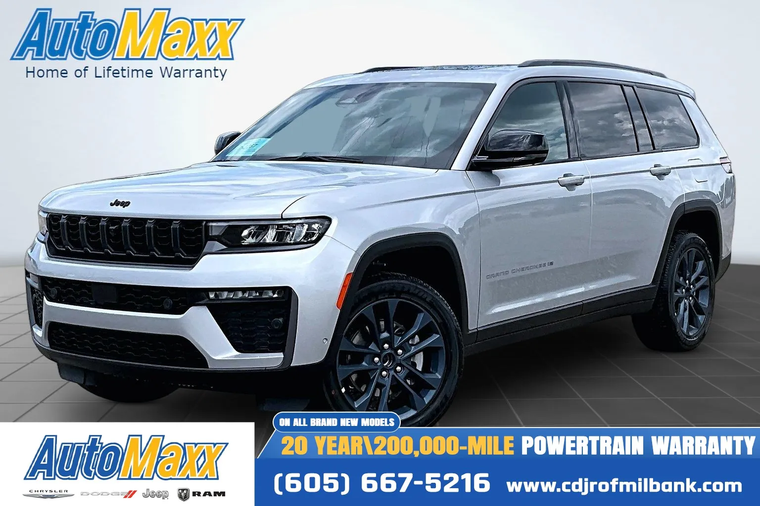 Silver 2026 Jeep Grand Cherokee L 85th Anniversary Edition for sale in Milbank, SD