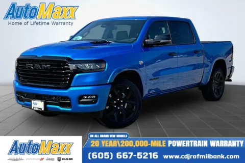 Blue 2026 Ram 1500 Laramie for sale in Milbank, SD