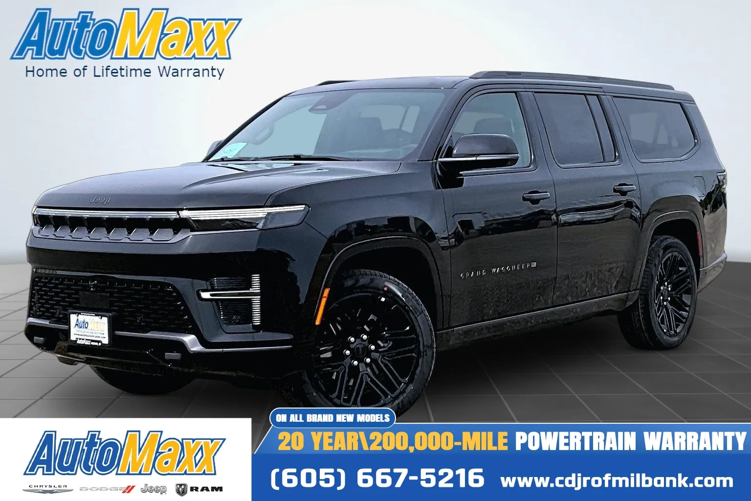 Black 2026 Jeep Grand Wagoneer L Limited Reserve for sale in Milbank, SD