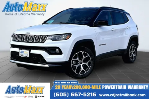 White 2027 Jeep Compass Limited for sale in Milbank, SD