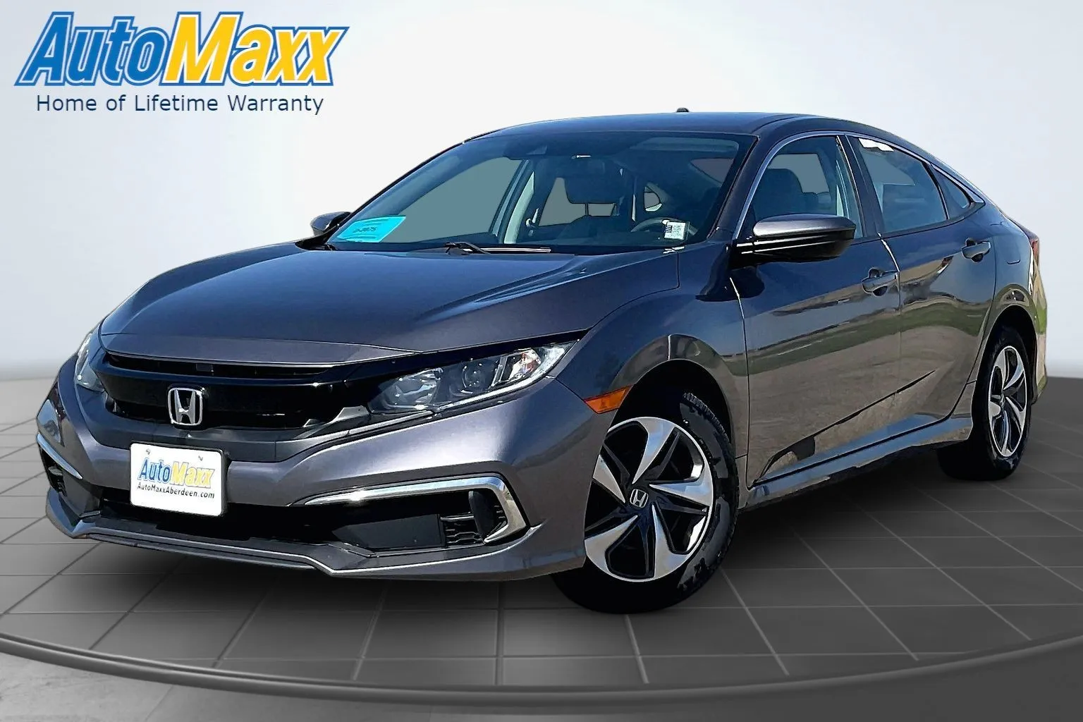 Gray 2021 Honda Civic LX for sale in Lemmon, SD