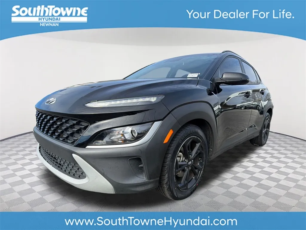 Black 2022 Hyundai Kona SEL for sale in Newnan, GA