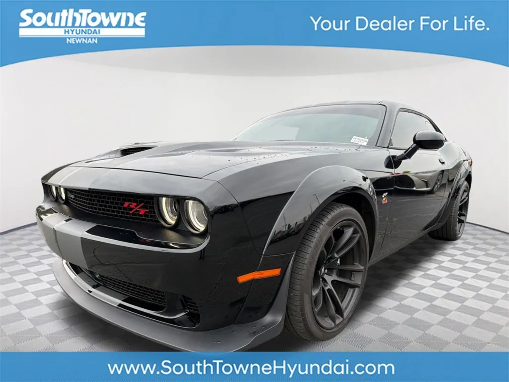 Black 2023 Dodge Challenger R/T Scat Pack Widebody for sale in Newnan, GA