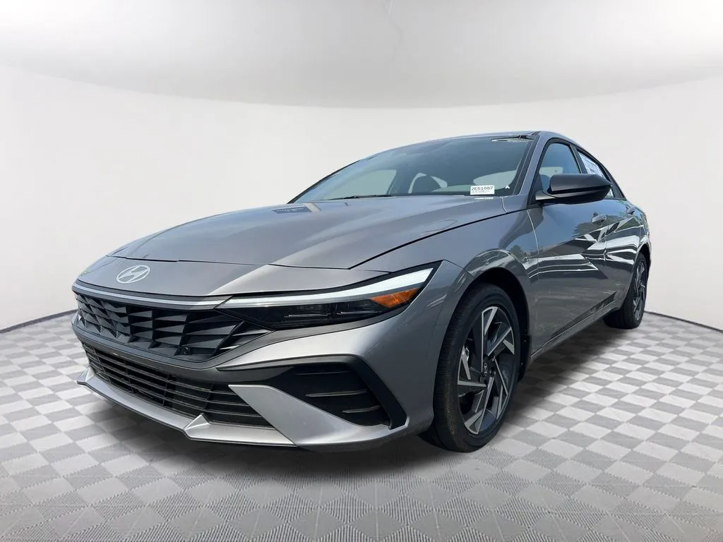 Gray 2025 Hyundai Elantra Hybrid SEL Sport for sale in Newnan, GA