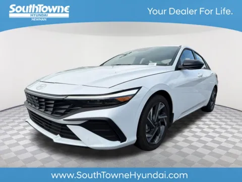 White 2025 Hyundai Elantra Hybrid SEL Sport for sale in Newnan, GA