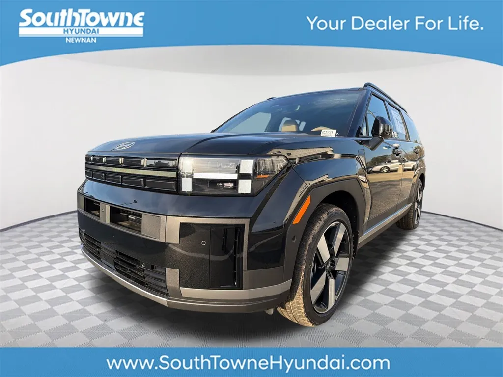 Black 2026 Hyundai Santa Fe Hybrid Limited for sale in Newnan, GA