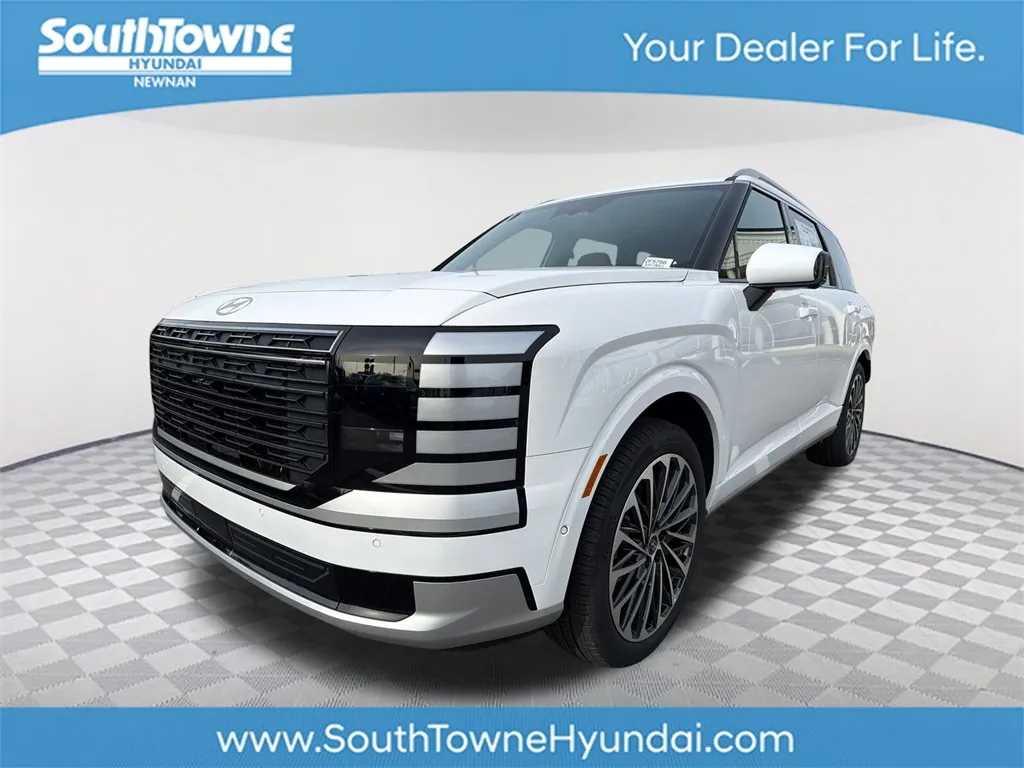 White 2026 Hyundai Palisade Hybrid Calligraphy for sale in Newnan, GA
