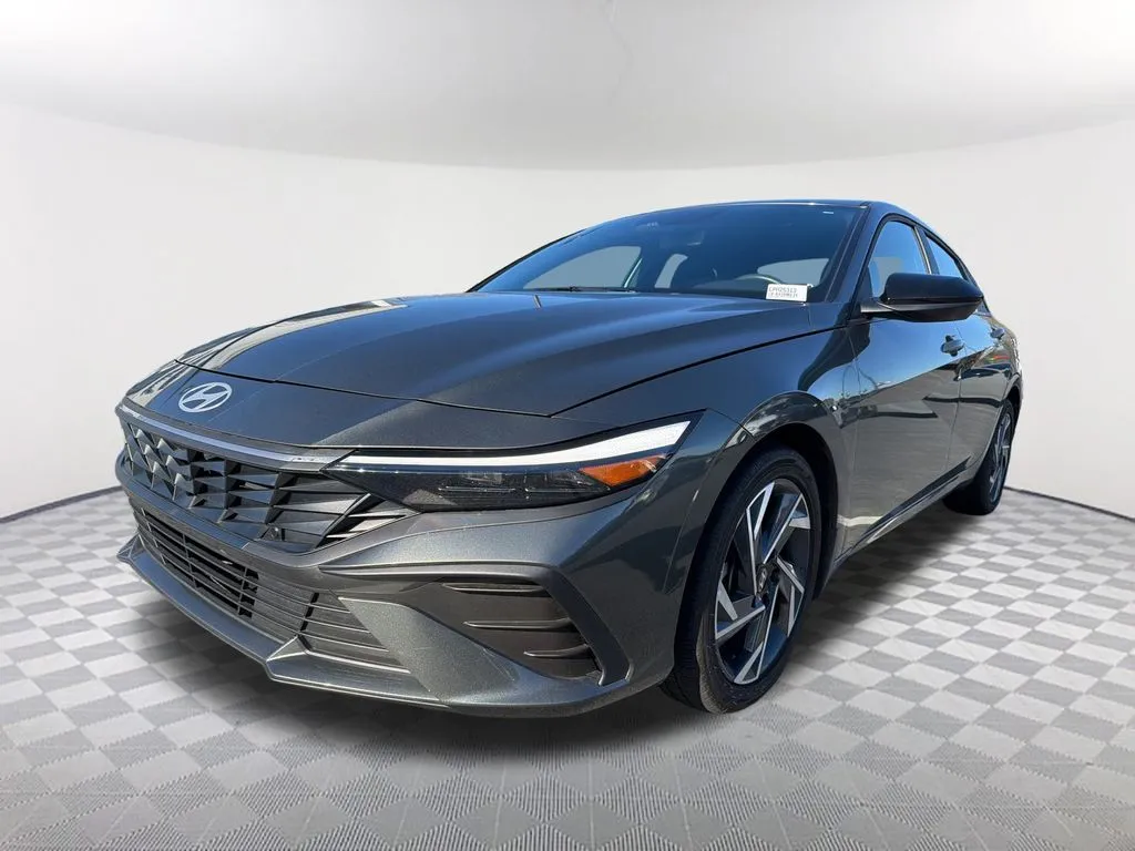 Gray 2025 Hyundai Elantra Hybrid SEL Sport for sale in Newnan, GA