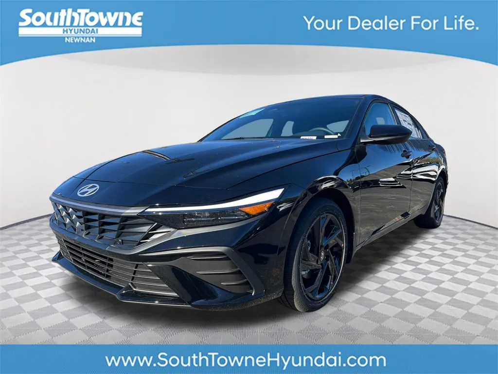 Black 2026 Hyundai Elantra Hybrid SEL Sport for sale in Newnan, GA