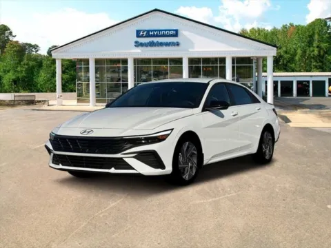White 2025 Hyundai Elantra Hybrid SEL Sport for sale in Newnan, GA