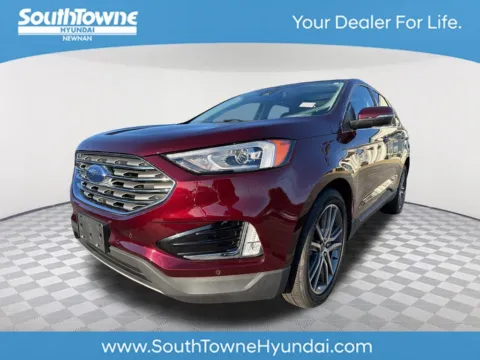 Red 2021 Ford Edge Titanium for sale in Newnan, GA