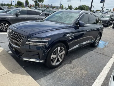 Blue 2021 Genesis GV80 3.5T Advanced + for sale in Newnan, GA
