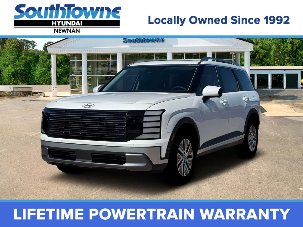 White 2026 Hyundai Palisade Hybrid Blue SEL Premium for sale in Newnan, GA