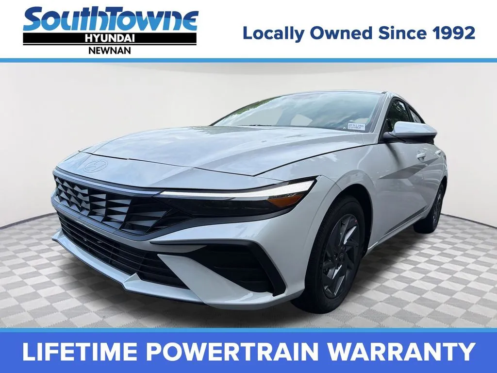 White 2026 Hyundai Elantra Hybrid Blue for sale in Newnan, GA