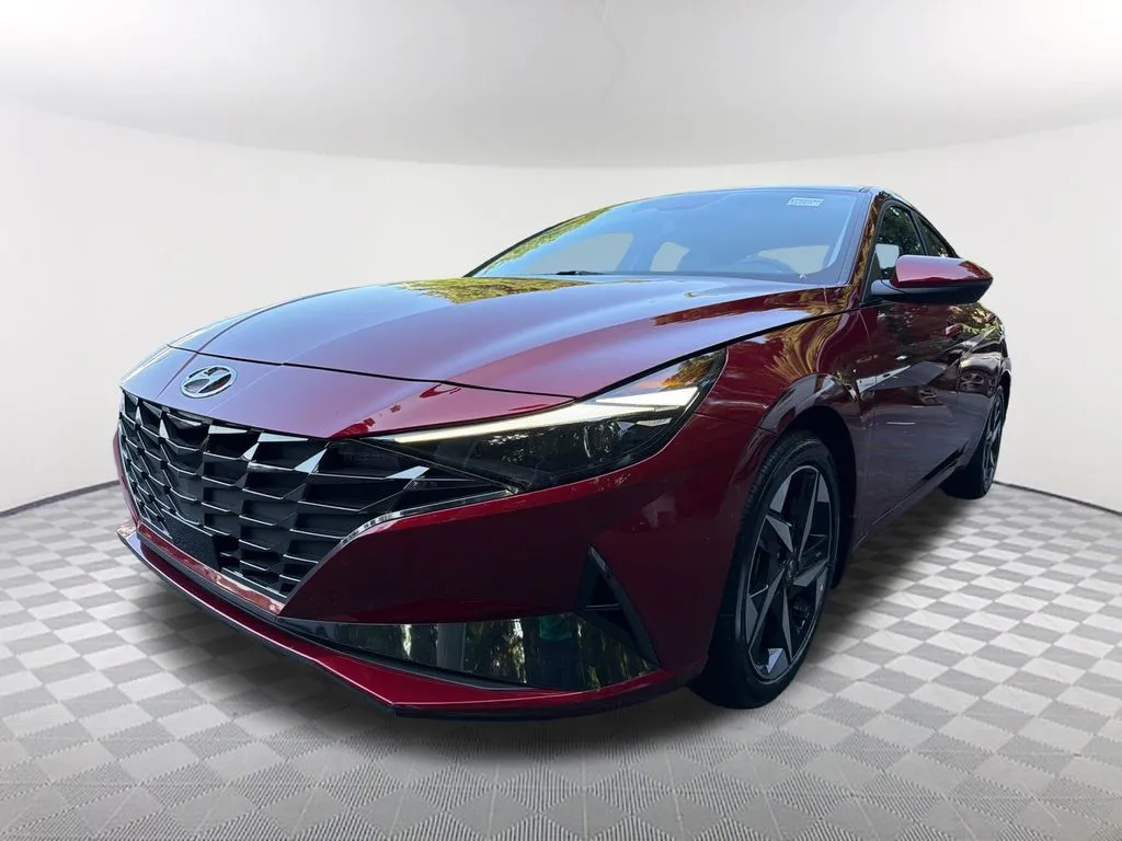 Red 2023 Hyundai Elantra Hybrid Limited for sale in Newnan, GA