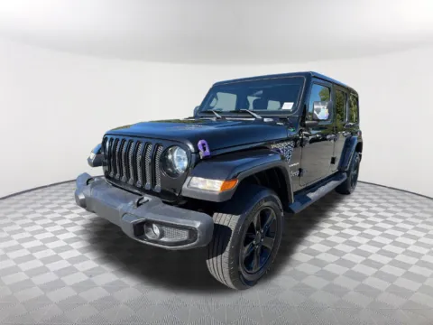 Black 2020 Jeep Wrangler Unlimited Sahara Altitude for sale in Newnan, GA