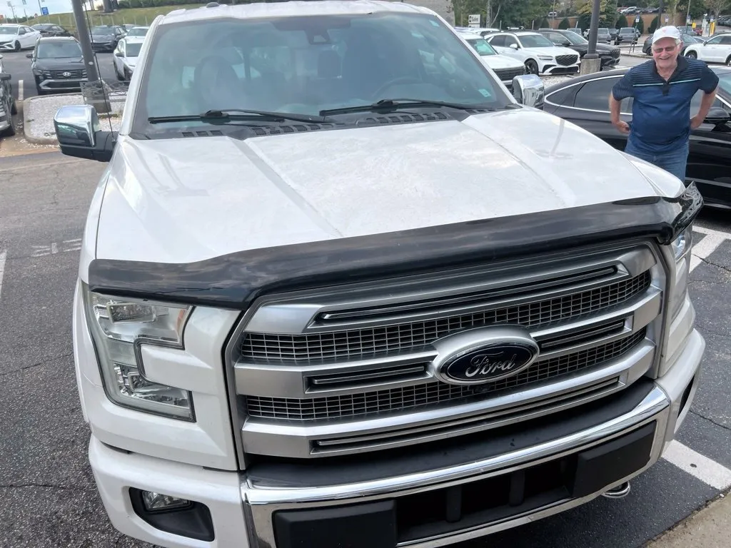 White 2015 Ford F-150 Platinum for sale in Newnan, GA