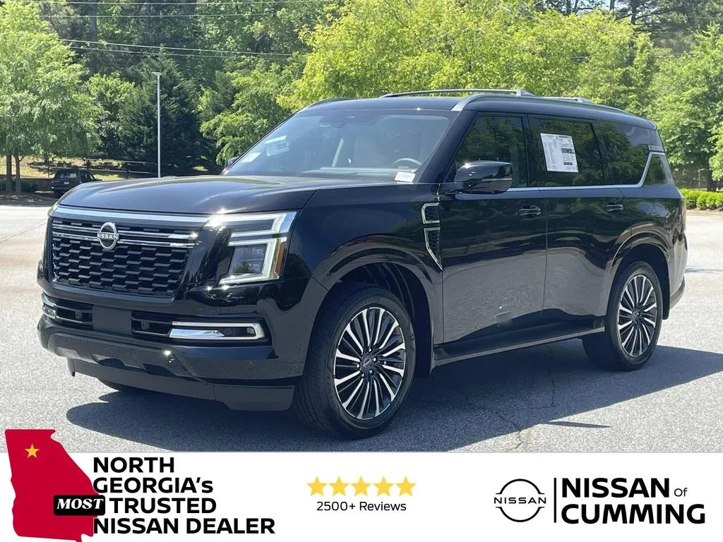 Black 2025 Nissan Armada Platinum Reserve for sale in Cumming, GA