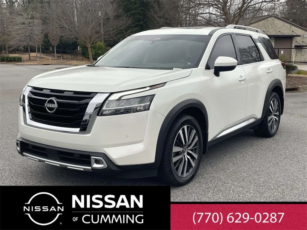 White 2022 Nissan Pathfinder Platinum for sale in Cumming, GA