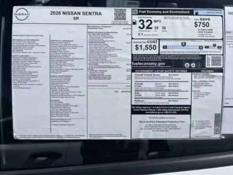 Another view of 2026 Nissan Sentra SR for sale in Cumming, GA at Nissan Of Cumming