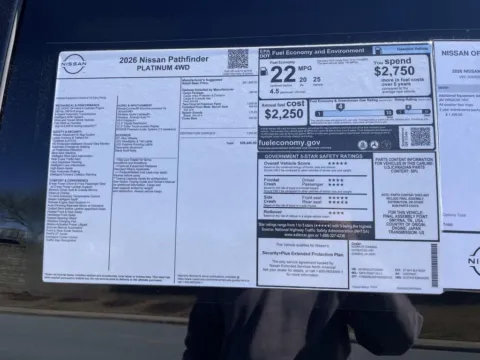Another view of 2026 Nissan Pathfinder Platinum for sale in Cumming, GA at Nissan Of Cumming