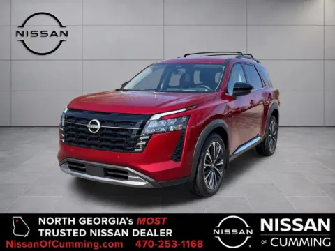 Red 2026 Nissan Pathfinder Platinum for sale in Cumming, GA