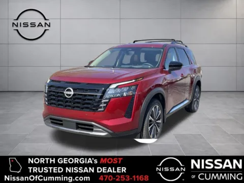 Red 2026 Nissan Pathfinder Platinum for sale in Cumming, GA