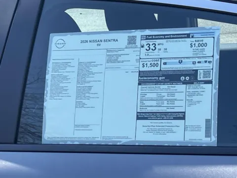 Another view of 2026 Nissan Sentra SV for sale in Cumming, GA at Nissan Of Cumming