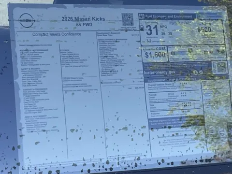 Photos of 2026 Nissan Kicks SV for sale in Cumming, GA at Nissan Of Cumming