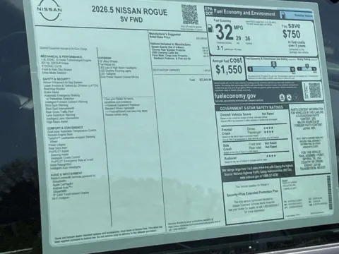 Photos of 2026 Nissan Rogue SV for sale in Cumming, GA at Nissan Of Cumming