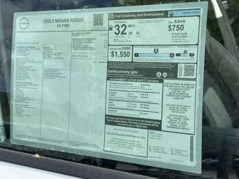 Photos of 2026 Nissan Rogue SV for sale in Cumming, GA at Nissan Of Cumming