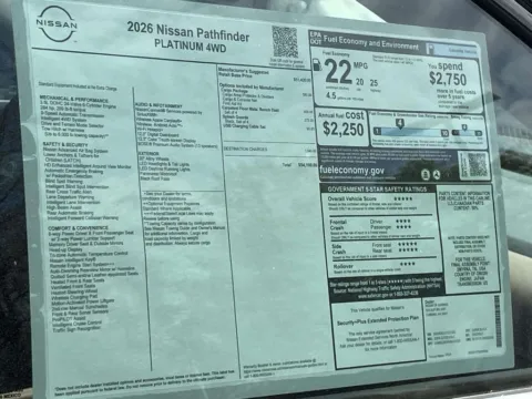 Photos of 2026 Nissan Pathfinder Platinum for sale in Cumming, GA at Nissan Of Cumming