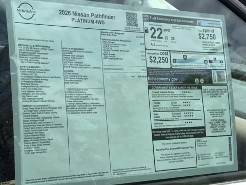 Photos of 2026 Nissan Pathfinder Platinum for sale in Cumming, GA at Nissan Of Cumming