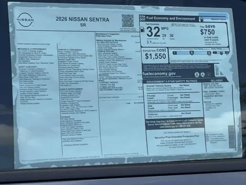 Photos of 2026 Nissan Sentra SR for sale in Cumming, GA at Nissan Of Cumming