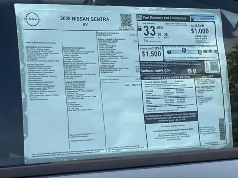 Photos of 2026 Nissan Sentra SV for sale in Cumming, GA at Nissan Of Cumming