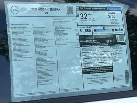 Photos of 2026 Nissan Sentra SR for sale in Cumming, GA at Nissan Of Cumming