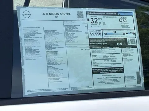 Another view of 2026 Nissan Sentra SR for sale in Cumming, GA at Nissan Of Cumming