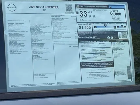 Photos of 2026 Nissan Sentra SV for sale in Cumming, GA at Nissan Of Cumming