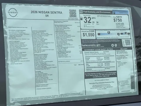 Photos of 2026 Nissan Sentra SR for sale in Cumming, GA at Nissan Of Cumming